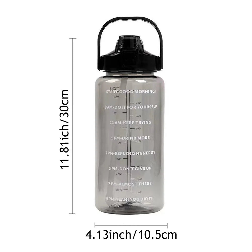 2L Motivational Water Bottle – Stay Hydrated All Day